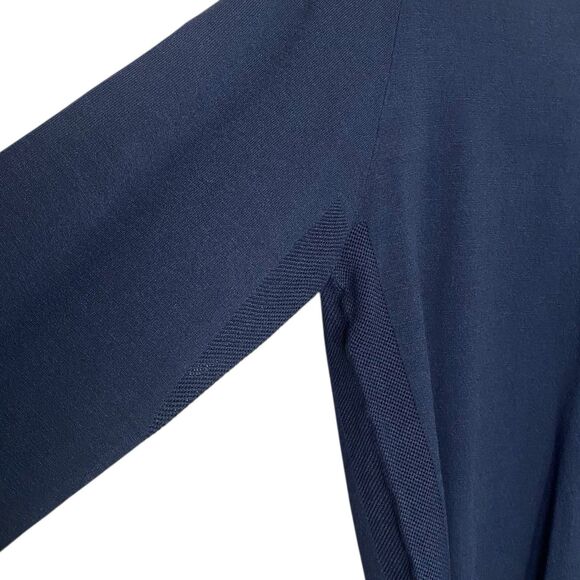 AG Adriano Goldschmied Sweater Mens M Navy Blue V-Neck Vented Golf Preppy NEW - Picture 7 of 10